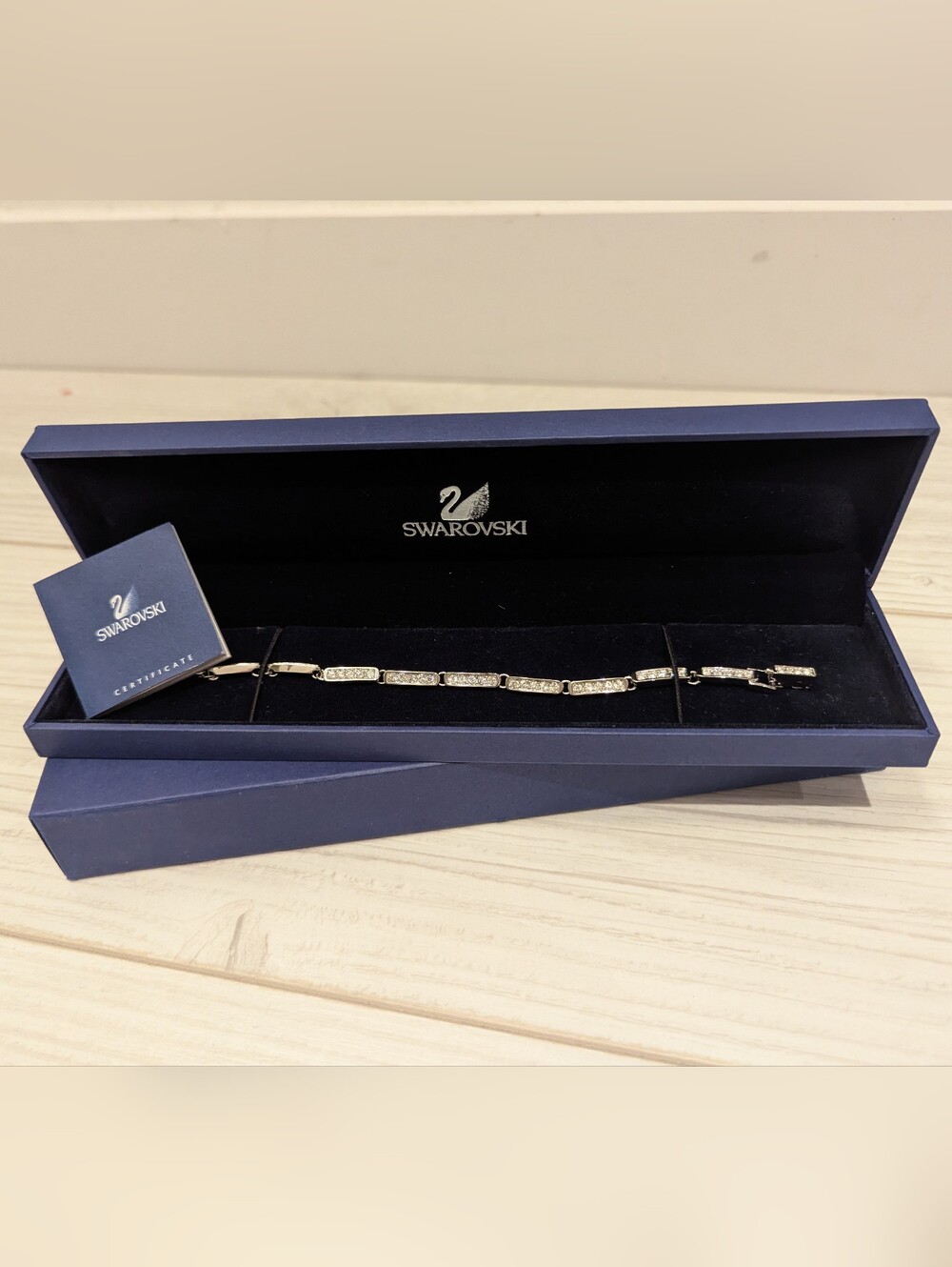Swarovski Crystal Link Bracelet with Clear Stones